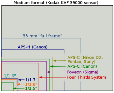 sensor sizes